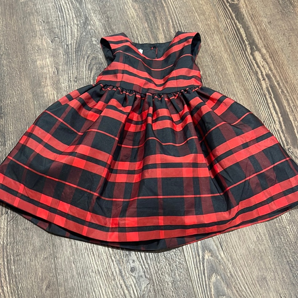 Mia & Mimi black and red plaid dress